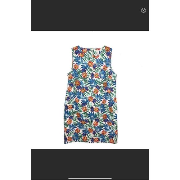 Tabitha Webb Tropical Pineapple Sheath Dress, 8 Summer preppy pockets beachy - Picture 9 of 11